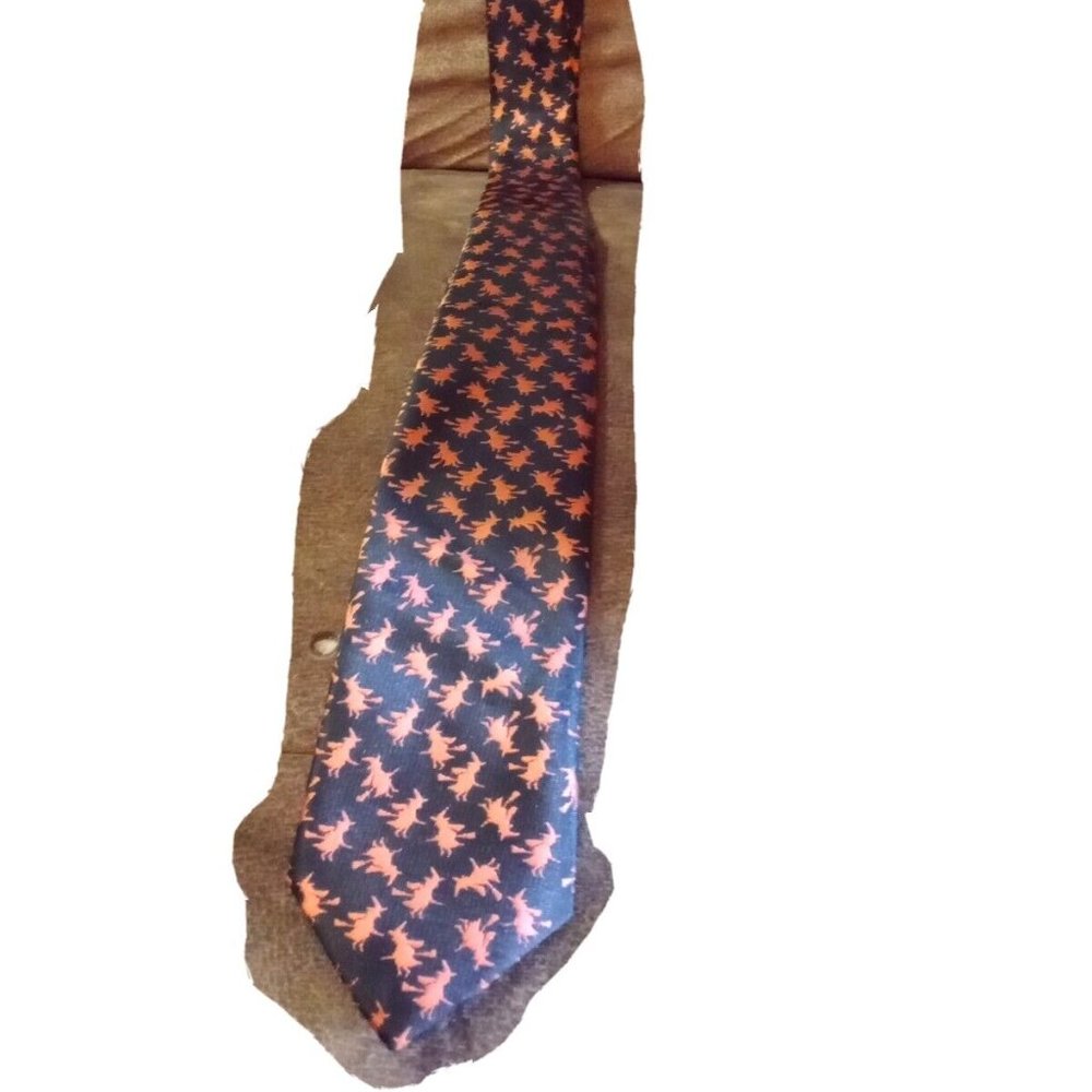 Halloween Witch Black Orange Boys Tie 8-10